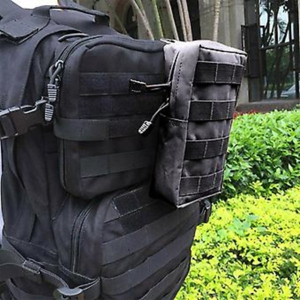 Molle-ficka Kompakt Utility Edc 600D Gadget Taktisk Hängande Midjeväska Verktyg (Khaki)