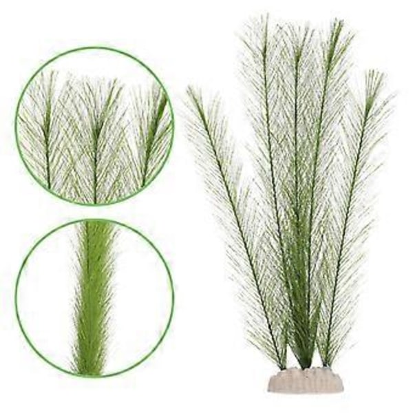 2 stk. Kunstige dekorative planter til stueakvarium, plastikplanter, undervandsplanter, håndværk, levende akvarieplanter, ferskvand