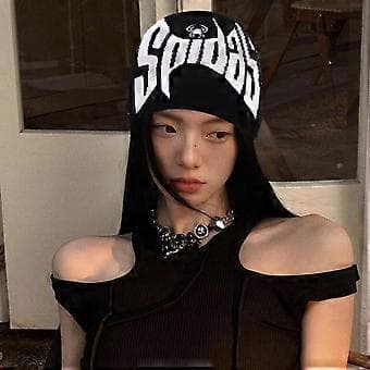 Unisex Strikket Hue Elastisk Blød Vinterhue Elastisk Stretch Hue Hiphop Hue til Udendørs Aktiviteter Sort( Sort)