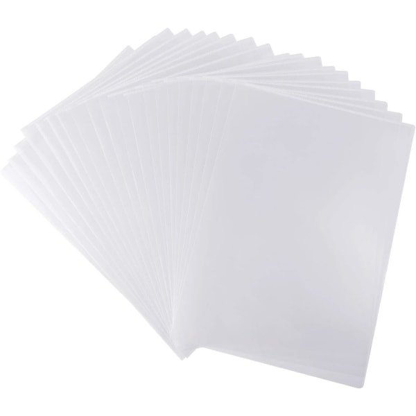 25 st A4 Cut Flush Mapp, Transparenta Plastfickor