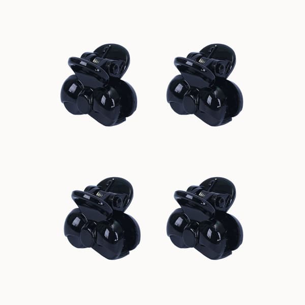 24 stk 2,3 cm Mini Grip Octopus Claw Spider Hårclips (Svart)