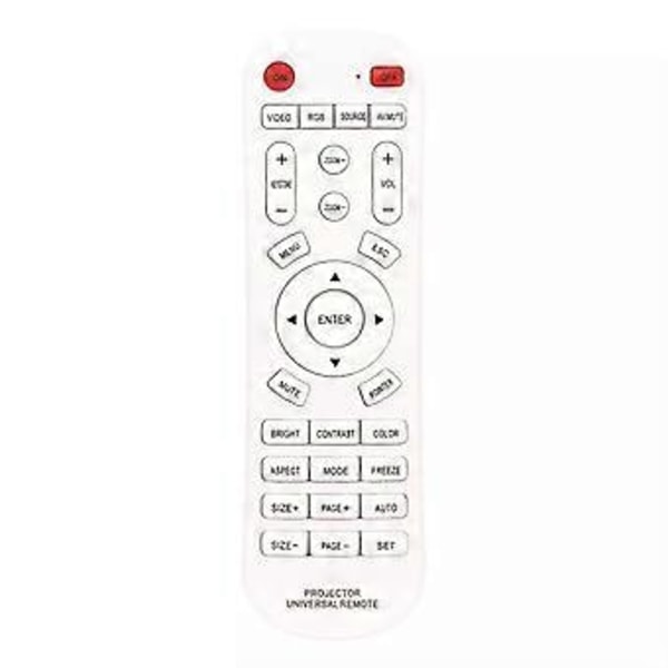 Ny universell fjernkontroll for Panasonic Epson Benq Dell Viewsonic projektor