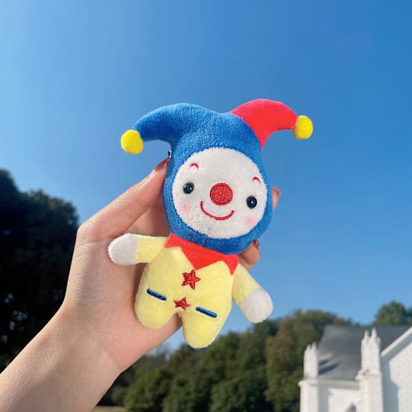 Plush Nyckelringspendant, 1st Karaktär Cirkus Clown Fylld Docknyckel