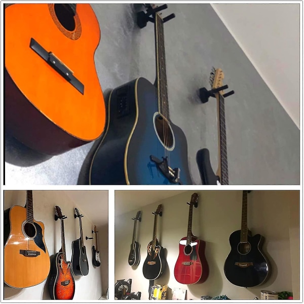 5 stk Gitarvegg Henger, Gim Gitarvegg Henger Kroker for Alle