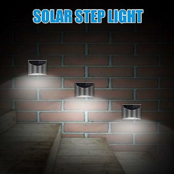 Udendørs Solcellelampe 1 stk LED Solcellelys Trådløs Belysning Vægl lampe Vandafvisende til Have Terrasse gårdsplads