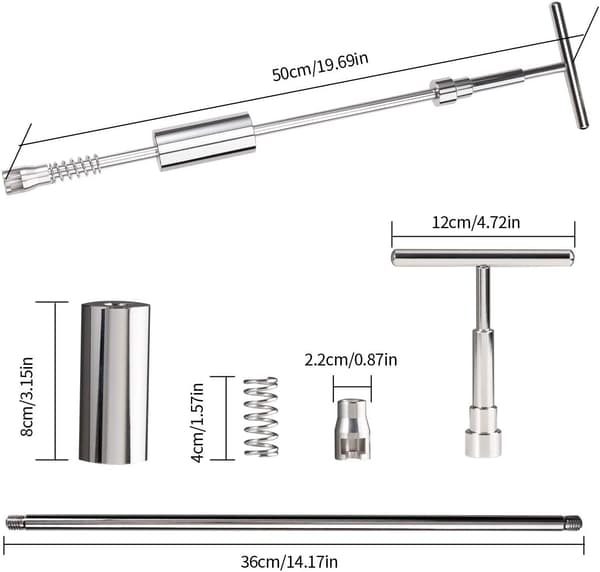 Paintless Dent Puller Kit Afisnings Håndværktøjssæt T-Slip Hammer Au