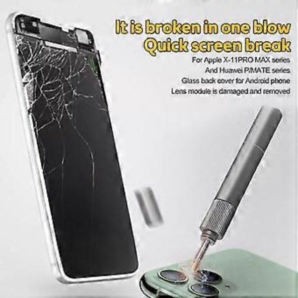 1x Glasbrytare Penna för Reparation av Bakstycke, Brytverktyg för Mobiltelefon Blaster( )