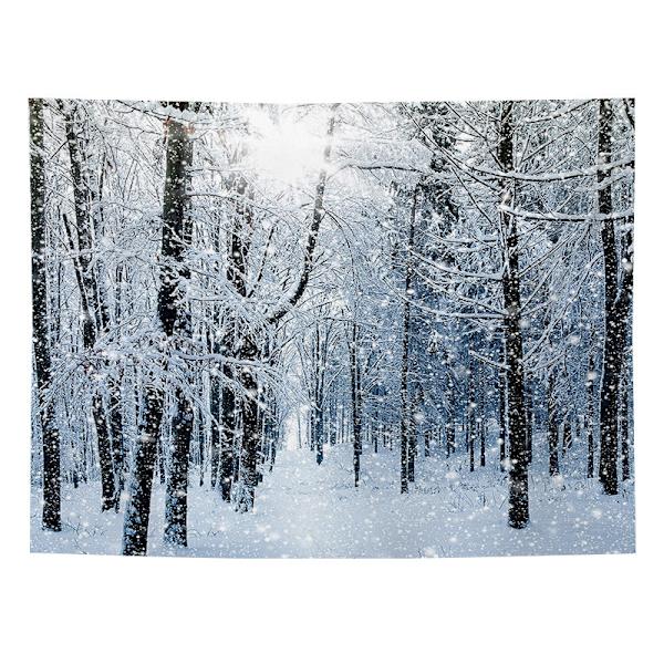 1 st 150 x 130 cm (skog under snön) väggbonad rumsdekor