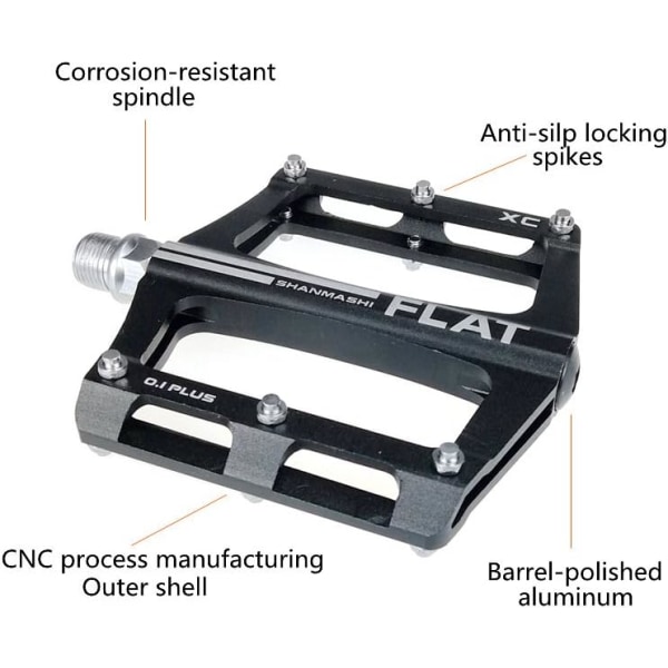 1 Pair Aluminum Bicycle Easy Pedals Non-slip Pedal for Mountain B