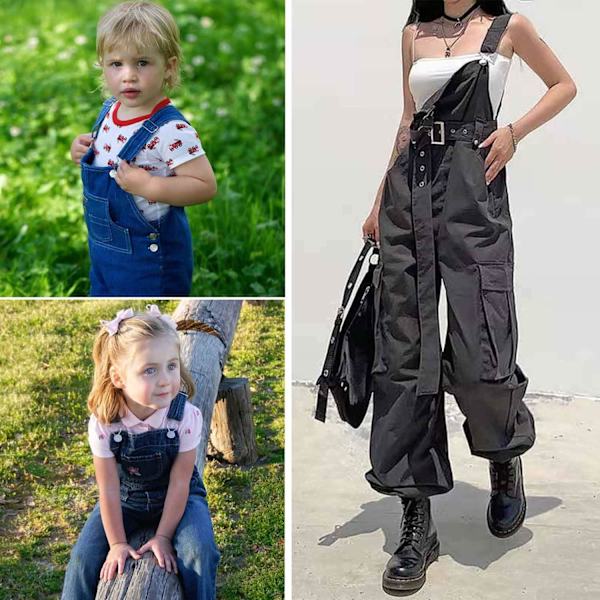 (Sølv, Bronze) 4 stk. Overalls Spænder, Metal Suspender Spænder, Metal Spænder med Rektangulær