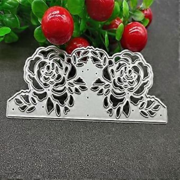 Roseblomst Metal Skæreforme Stenciler til DIY Scrapbooking Dekoration Prægning