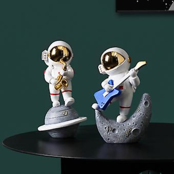 Band Astronaut Astronaut Prydnad Grossist Vardagsrum Skrivbords Hem Prydnad Liten Prydnad Present Guld - Meditation Astronaut