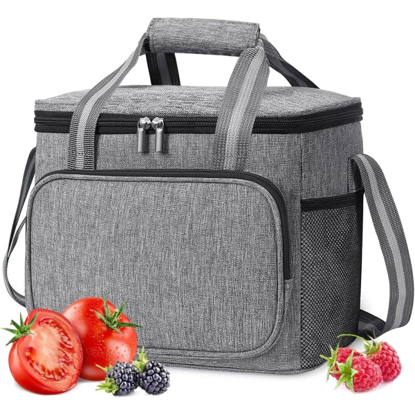 15L kylväska, isolerad mjuk kylbox, hopfällbar picknickväska, L