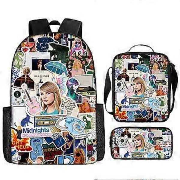 Taylor Swift Ryggsäck för Lågstadiet Barn Tecknad Ryggsäck Anime Ryggsäck Axelväska 43 -NMAOV
