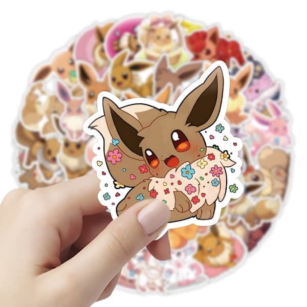 50 animerte klistremerker (stil 55)