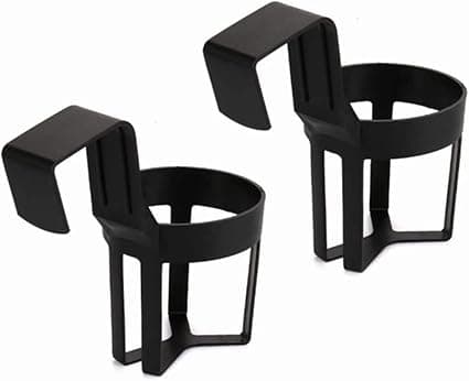 2 stk. Bilkopholder, Kopholder, Sort Farve, Montering I