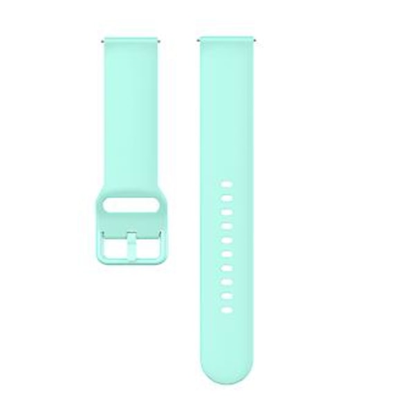 23mm Färgad Spänne Silikon Armband Klockband för Fitbit Versa 2 / Versa / Versa Lite / Blaze, Storlek: S (Grön)