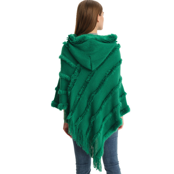 Vinter sjalkappe (grøn 70x70cm)