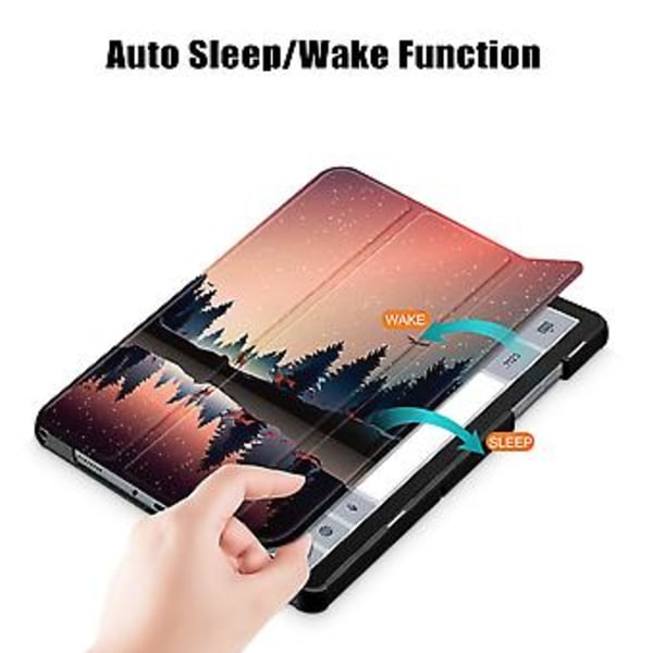 Smart lærtablettveske for Samsung Galaxy Tab A9 Plus (Twilight)