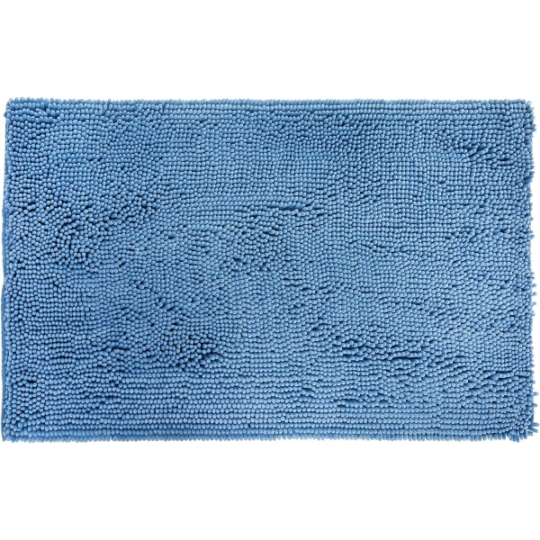 40 x 60m Mikrofiber Shag Halkskyddande Badmatta Blå