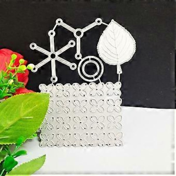 Metallstansar för blad- och blommönster, präglingsmallar, metallstenciler, scrapbooking