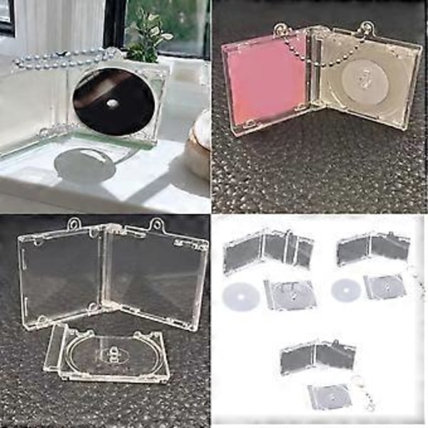 10 stk. akryl album vedhæng nøglering koncert memorabilia musikelsker tilbehør unik souvenir til idol støtter (Box cd disc bead cha)
