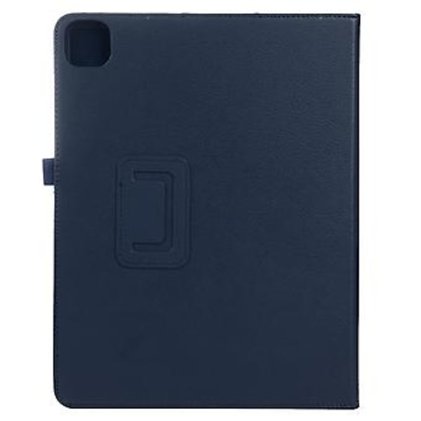 Litchi Tekstur Case til iPad Pro 11 2024 (Mørkeblå)