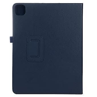 Litchi Teksturveske For iPad Pro 11 2024 (Mørkeblå)