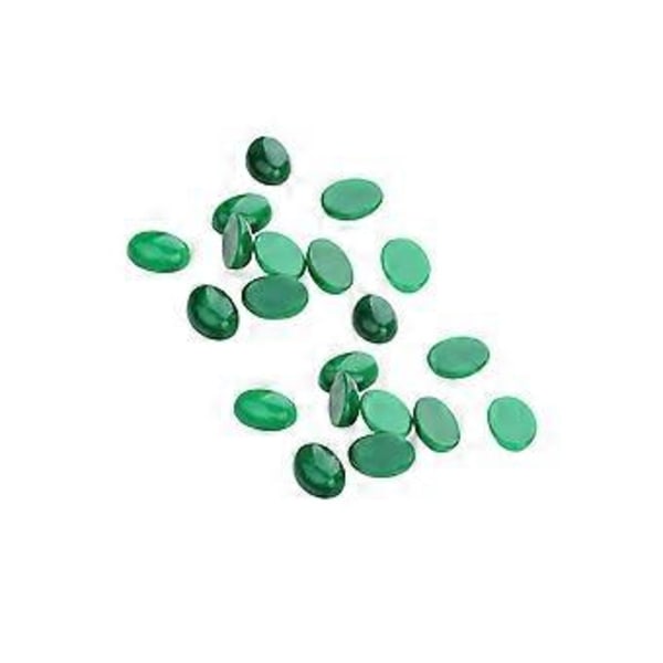 10kpl 25x18MM DIY Kivi Aika Tarra Soikea Lasi Paikka Tarvikkeet Korujen Askarteluun (Vihreä)