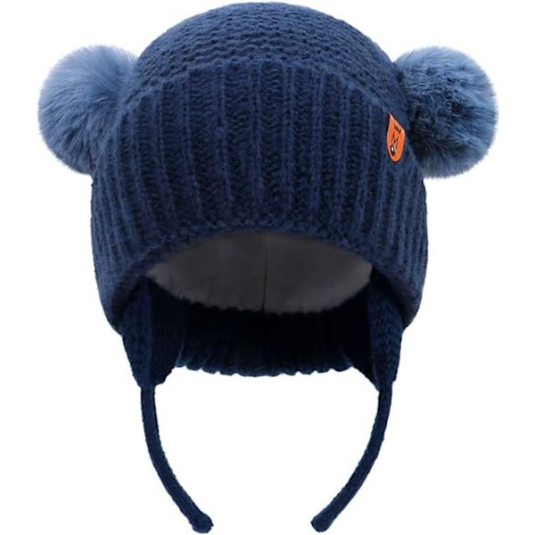 Vinterhattar för baby vinter varm hatt vinterhatt mössa med öra F