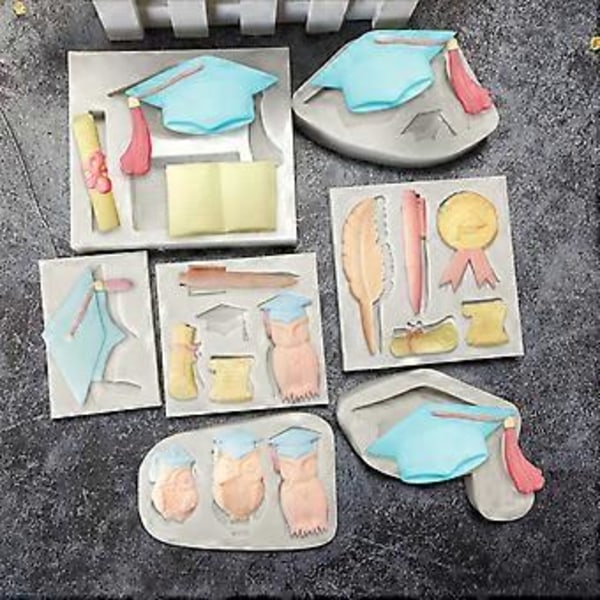 Fondantforme Chokoladeforme Slikforme Lerforme Graduerings-tema Formet Kagebageudstyr Silikonemateriale (6360)