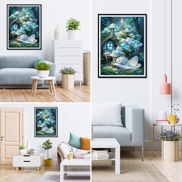 5D Diamantmålning Världen av Alver 30x40cm 8