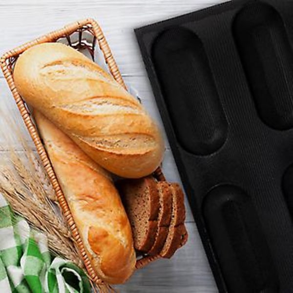 Silikone Brødform Non-Stick Perforeret Praktisk Franskbrød Hotdog Forme