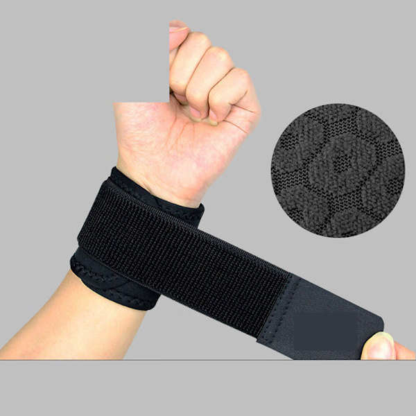 Et par sorte basketball håndledsstøtter med tynd bandage