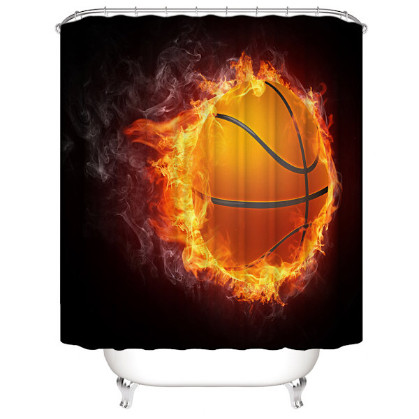 Basketball Brusergardin 180*180cm, Bevægelse Brusergardin Vand