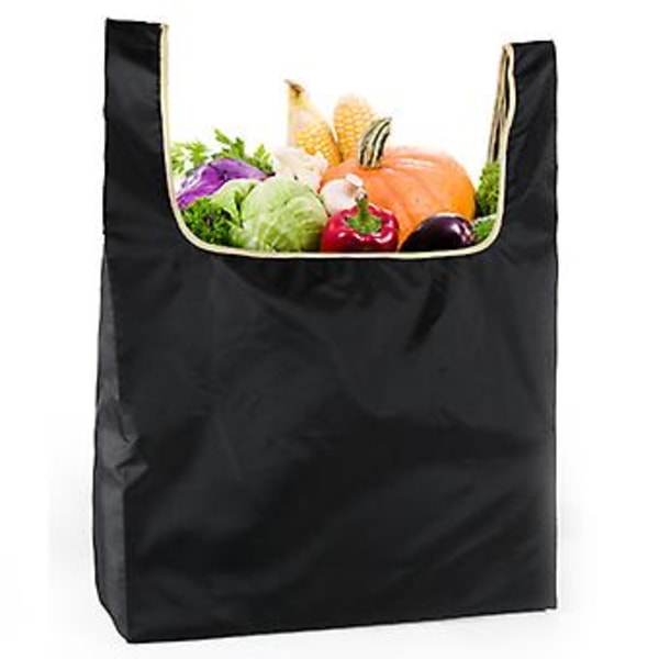 Återanvändbara Matkassar Vikbara Tvättade Bärkassar Extra Stora Ripstop Polyester Återanvändbar Väska För Shopping