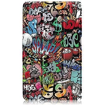 Læder Tablet Etui Til Realme Pad Mini 8.7 (Graffiti)