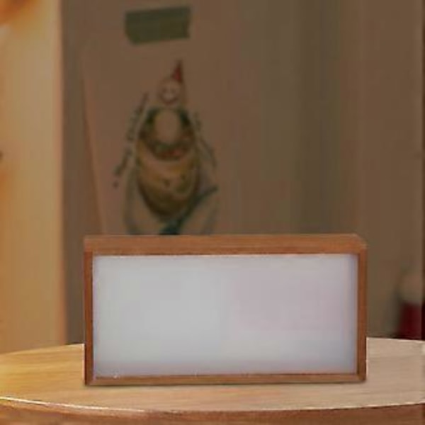 Trä Skuggbox Ram med Ljus Djup Monter Heminredning Display Fodral Fotoram för Blommor Minnessaker Memorabilia (26cmx6cmx13cm Brun)