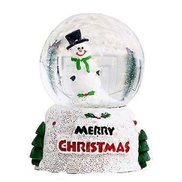Julglödande Kristallkula Engelsk Glasboll Skrivbordsdekorationer Julafton Barnpresent