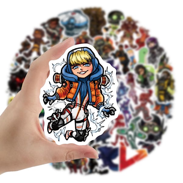 50 animerte klistremerker (stil 83)