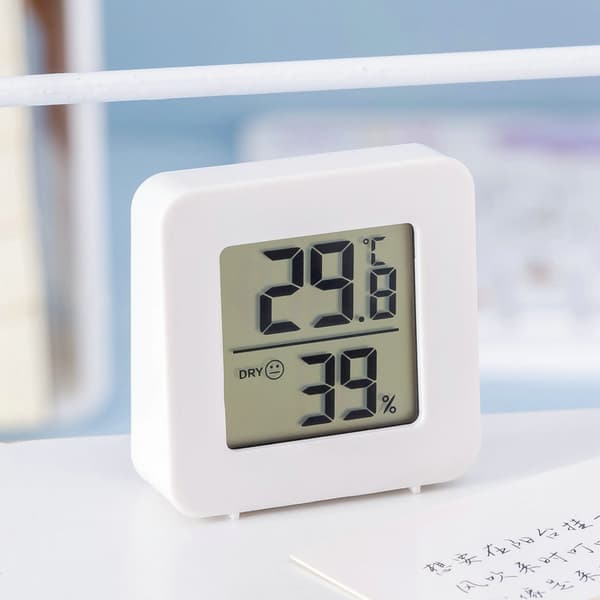 Liten digital hygrometer innendørs termometer romtermometer temp