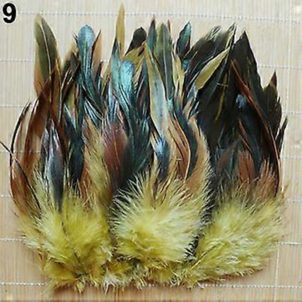 50 kpl 13-20cm luonnollisia kauniita kukon pyrstösulkia DIY-vaatteiden koristeluun (100 kpl)