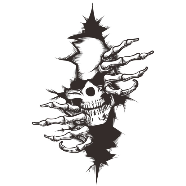 Skull Skull Horror 22*32cmKlistermärken Decal Sticker Sticker För Bil