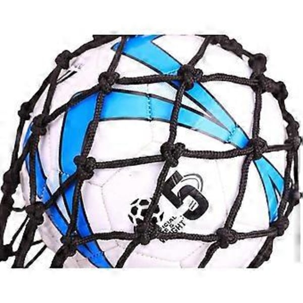 Sports Mesh Udstyrspose Volleyball Basketball Fodbold Fodbold Opbevaringsnetpose Bold Bære Mesh til Enkelt Bold (Sort)