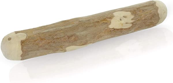 Kaksi kappaletta 1,5 ~ 2 × 10 cm pitkää kahvipuun pureskelulelua pennuille