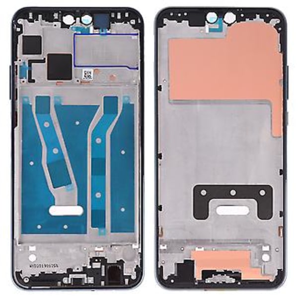 LCD Ramme Bezel Plade til Huawei Y9 (2019) Sort (Sort)