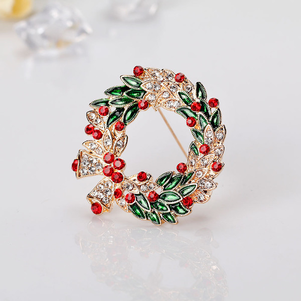 Julblomsterkrans Present Brosch