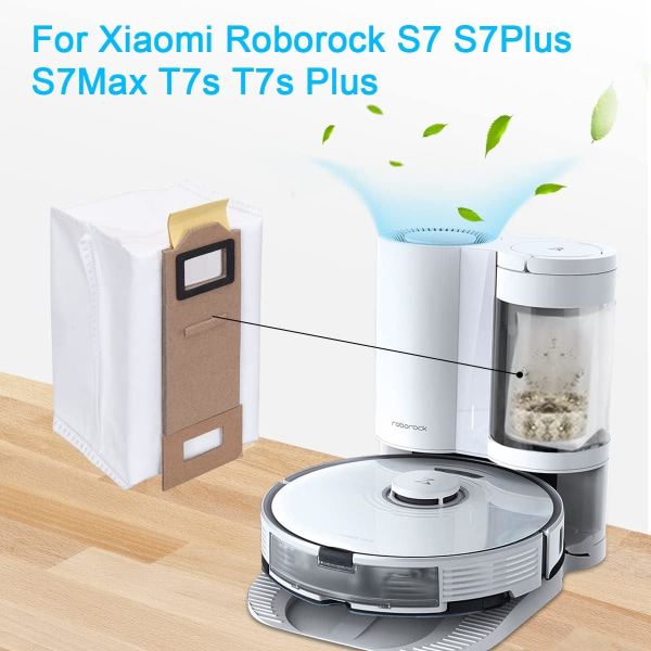 12 Støvposer for Roborock S7 S7 Plus S7 Max T7s T7s Plus, Erstatning