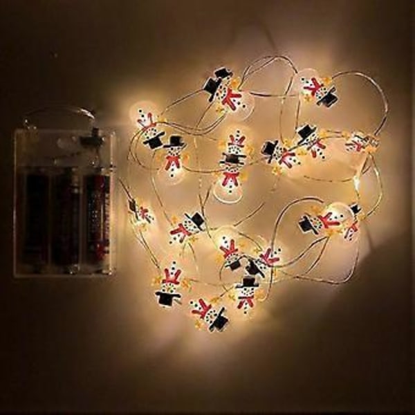Snemand juletræsdekoration Julemand LED lampe dekoration $Jule snemand dekoration