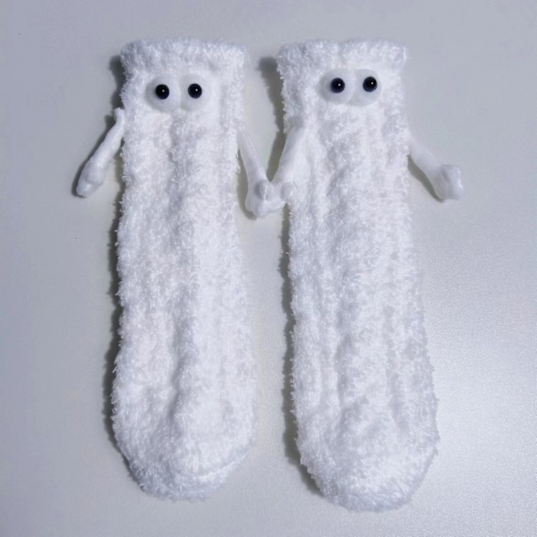 Damstrumpor i fleece (2-pack), fluffiga varma damstrumpor, tofflor